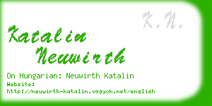 katalin neuwirth business card